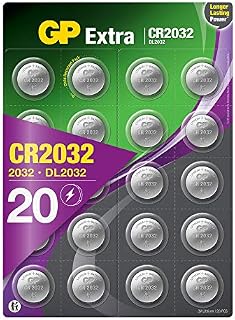 CR2032 Battery 3V Lithium  Pack of 20  (CR 2032 / Batteries CR2032 / DL2032 / ECR2032/) Ideal for CMOS - Remotes  Head Torch - Tea Light Candles  Toys  Keyfob  Scales  Led lights etc.