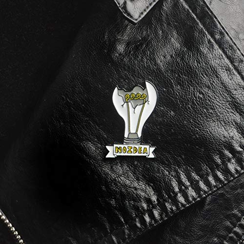 Preisvergleich Produktbild LFDHZ Bulb Ribbon Unvollständige Glühbirne NOIDEA Pins Broschen Lederjacken r Tasche Rucksackzubehör Broschen für Frauen Männer