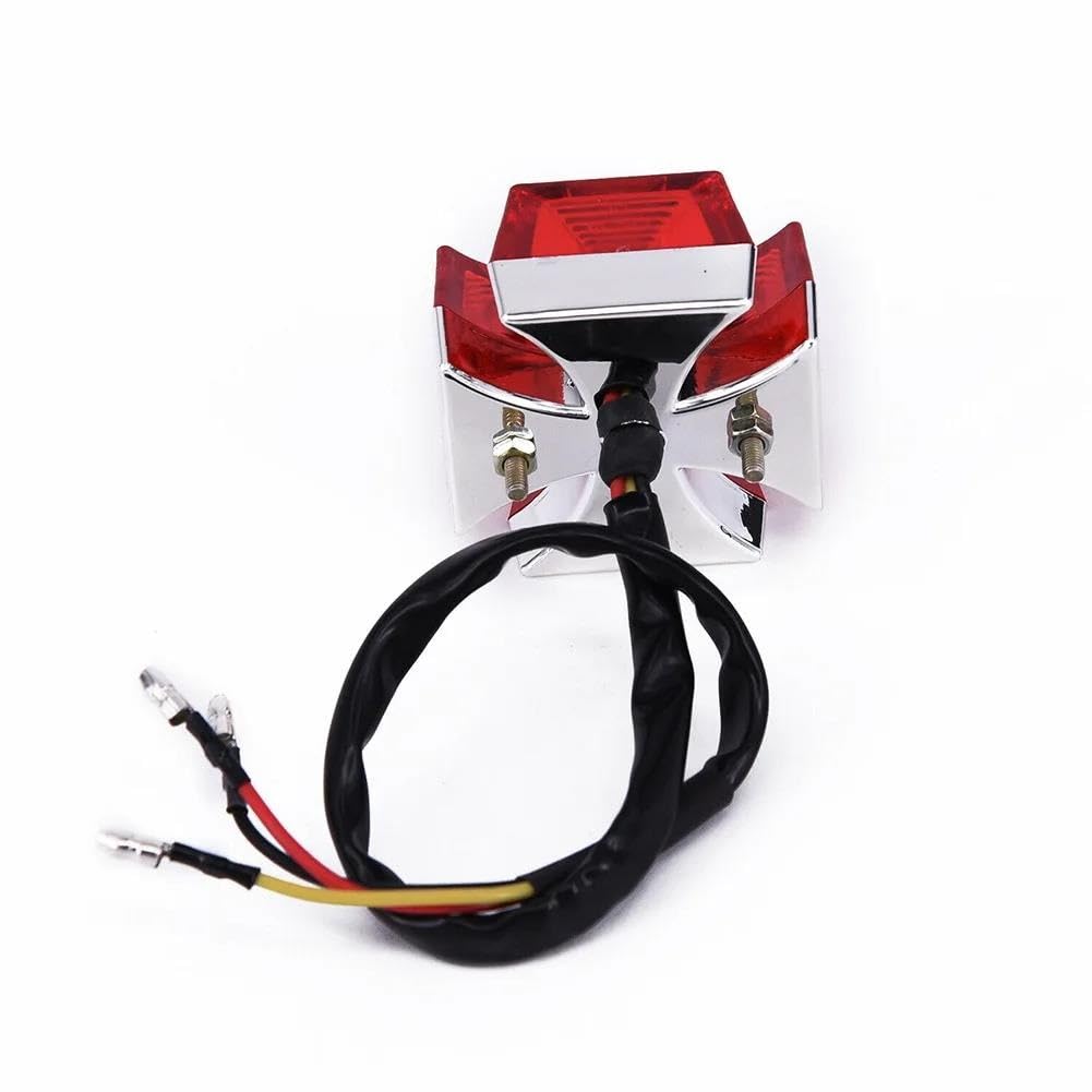Luce Di Stop Posteriore A LED Per Croce Per Moto Lampada Integrata Targa DC 12V Per Elicotteri Per Bici Da Corsa Quad ATV