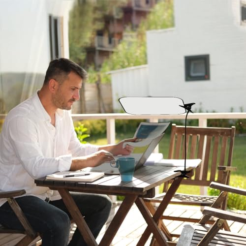 2 PCS Laptop Sun Shade con Clip Ajustable para Portátil miniatura 6
