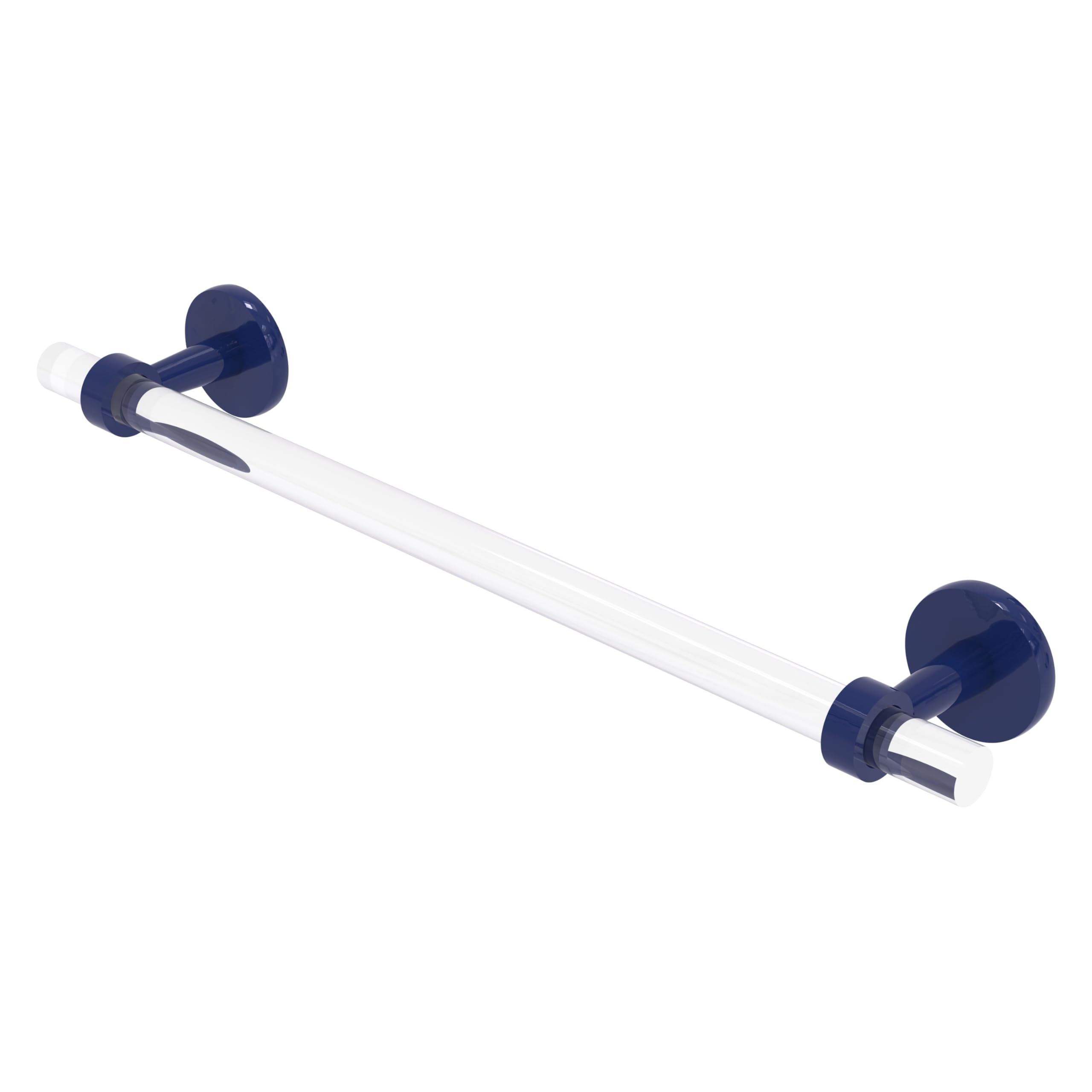 allied brass cv-41-24-mbl clearview collection 24 inch towel bar, mediterranean blue