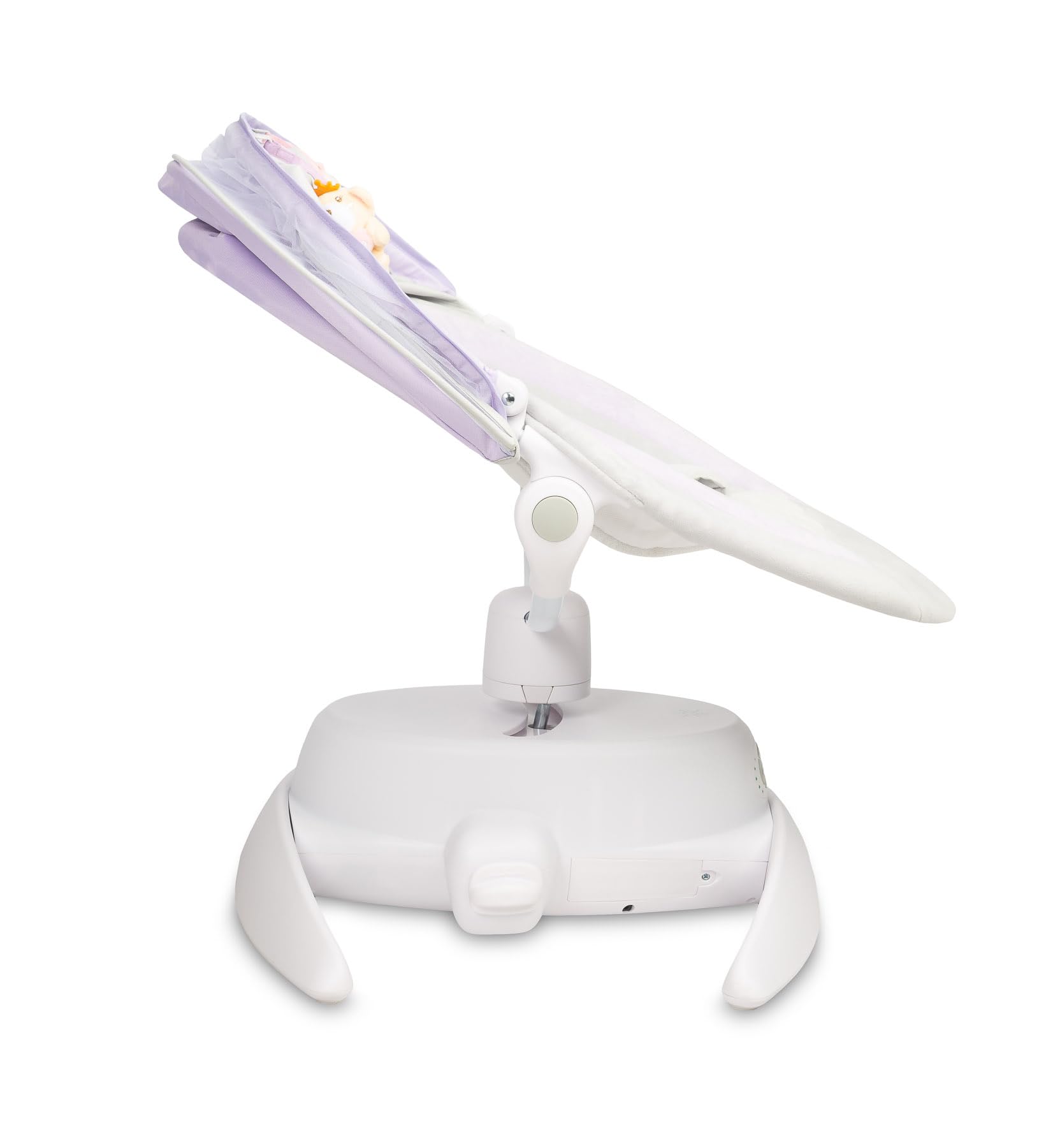 CARETERO - Transat Électrique Opti - Balancelle Électronique avec Trois Modes de Fonctionnement - 360 Degrés - Moustiquaire - Panneau de Contrôle Intuitif - Rotation 360 Degrés - Violet
