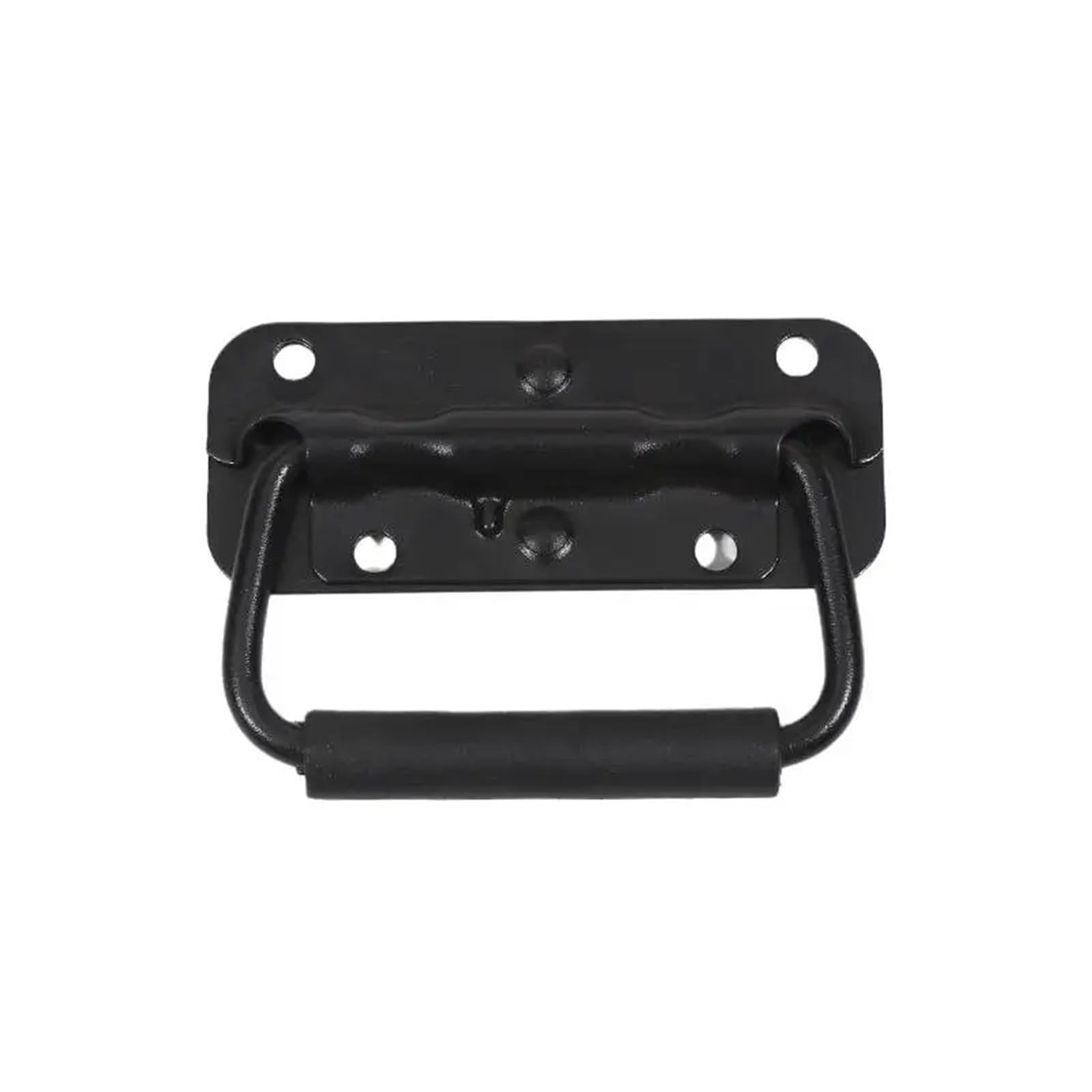 Cqahdsevf One Color Folding Metal Chest Handles, 2Pcs Iron Spring Handle 100/110/122Mm For Cabinet Toolbox(100Mm)