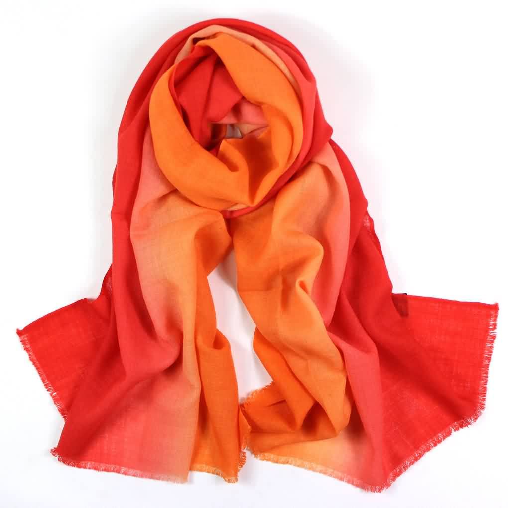 Sciarpa da donna in lana invernale, calda sciarpa invernale per le donne gradiente morbido abbigliamento accessori regali