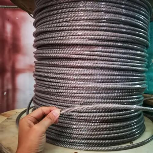 Cable de acero inoxidable de 20m con protector plástico para vallas exteriores 5