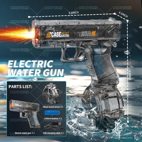 Image of Holi Rooster Electric Gun Pichkari |Long Range | Loved by Every Child (Electric Gun - Mouser) | PoPo Toys