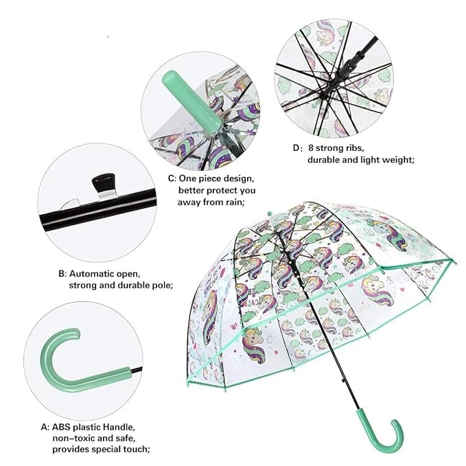 Image of Holographic /Transparent Fashion Rain Sunshade Umbrella P
