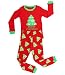 Elowel Boys Girls Christmas Tree 2 pc Kids pajamas Set Cotton (Size 6M12Y)