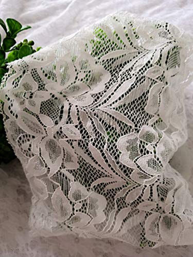 Stretch Lace Headbands For Women Wide Lace Turban Headbands For Women Lace Yoga Headbands Lace Headwrap (Ivory) #TOP4