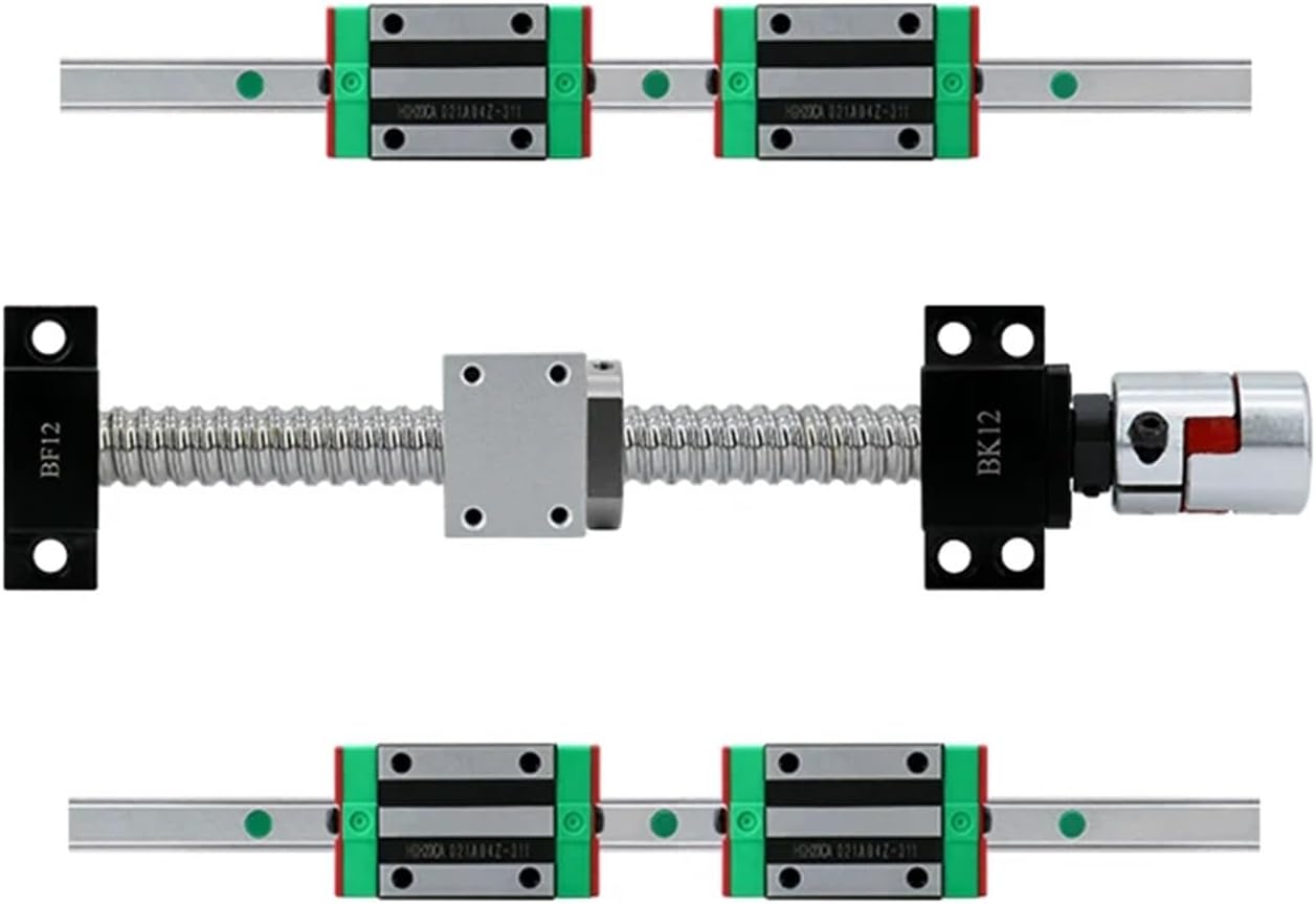 CNC Router kit 15mm Linear Rails HGR15 Square Guide with HGH15CA HGW15CC Carriages Slides with SFU1204 Ball Screw kit
