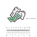 U-Sky Sew or Iron on Embroidered Patches | Cartoon Hands Grabbing Dollar Bills Design | Counting Money Theme Satirical Style | Teens Young Adults | Jackets Bags Hats | 3.3