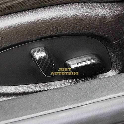 Miniatura 4 de Accesorios de botón de ajuste de asiento interior de fibra de carbono para 2014 2015 2016 2017 2018 Chevrolet Corvette C7
