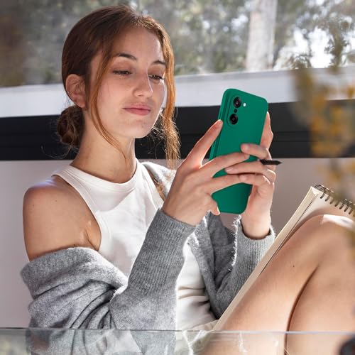 Image of A rtistque Back Cover Case for OnePlus Nord CE 5 5G | Premium Green Matte Cover | Camera Protection | Shockproof TPU | Slim Stylish Design | OnePlus Nord CE 5 Back Cover - Green