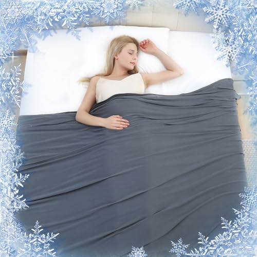 Avoalre 2 in 1 kühlende Kuscheldecke aus Bambusfaser, Arc-Chill 3.0 Sommerdecke mit Q-Max 0,5 Selbstkühlende Decke, Weiche Kühldecke für Kinder und Erwachsene 200cmx220cm