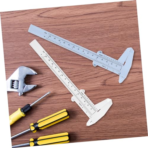 Calibradores plásticos vernier 4 piezas, no digital, portátil miniatura 3