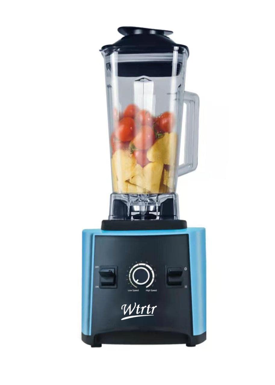 Wtrtr Fruits/Vegetables Blender Mixer Heavy Duty Professional Juicer Professional Fruit Food Processor Ice Smoothie Electric Kitchen Appliance (Blue, 2L)