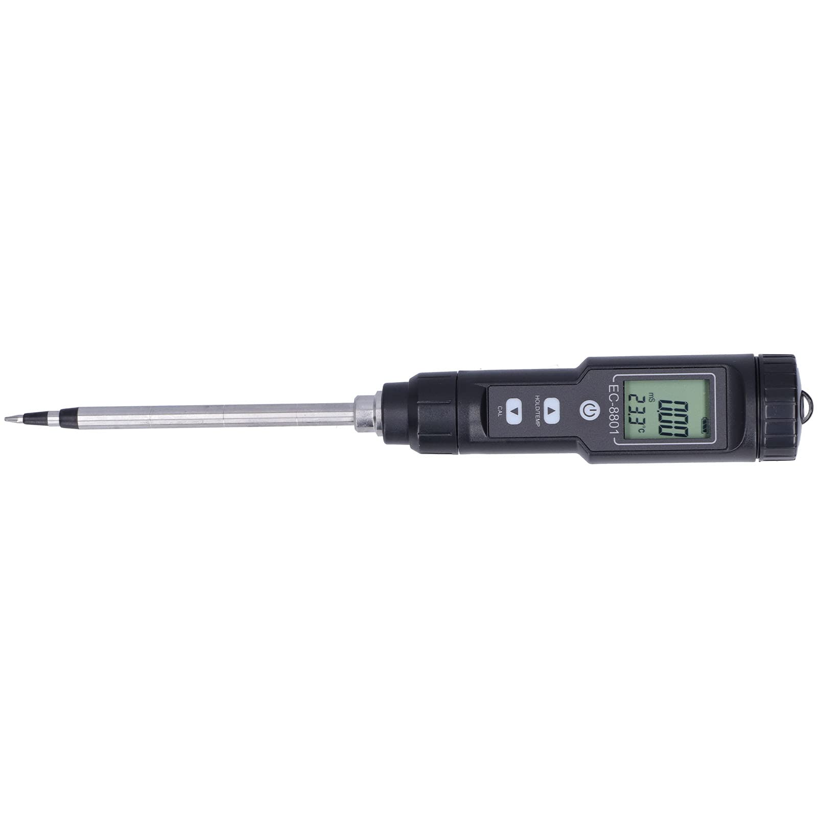 Annadue Probador EC con Pantalla LCD, Medidor de Temperatura de Conductividad del Suelo para Huerto de Jardín