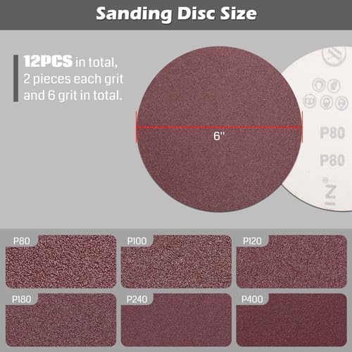 sainsmart 12pcs aluminum oxide 4x36 inch sanding belts 12pcs 6-inch sanding disc 6pcs wax and silicone free tack cloth sanding set for woodworking sander tools db30a