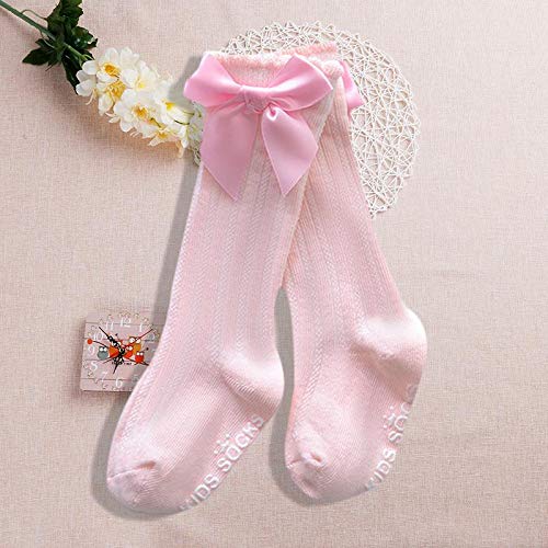 Meias infantis de algodão para bebês meninas até o joelho meias infantis para bebês e crianças com l