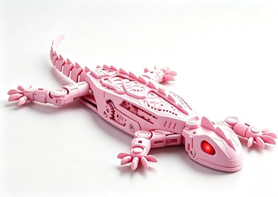 Pink Wall Climbing Gecko Toy by Remote Control