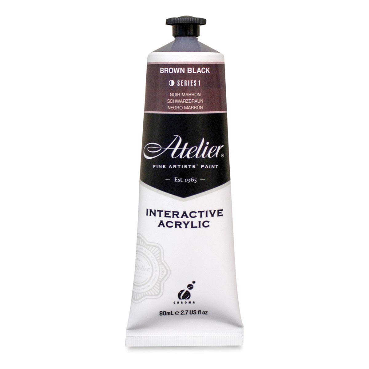 Atelier Interactive Brown Interactive Acrylic Paint Black Tube 80Ml
