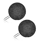 Gernian Silicone Splatter Screen for Frying Pan, High Heat Resistant Oil Splash Guard, Strainer...