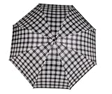 Photo Gallery ombrello automatico antivento impianto a passeggiata funzione 2 in 1, a quadri marroni, taglia unica