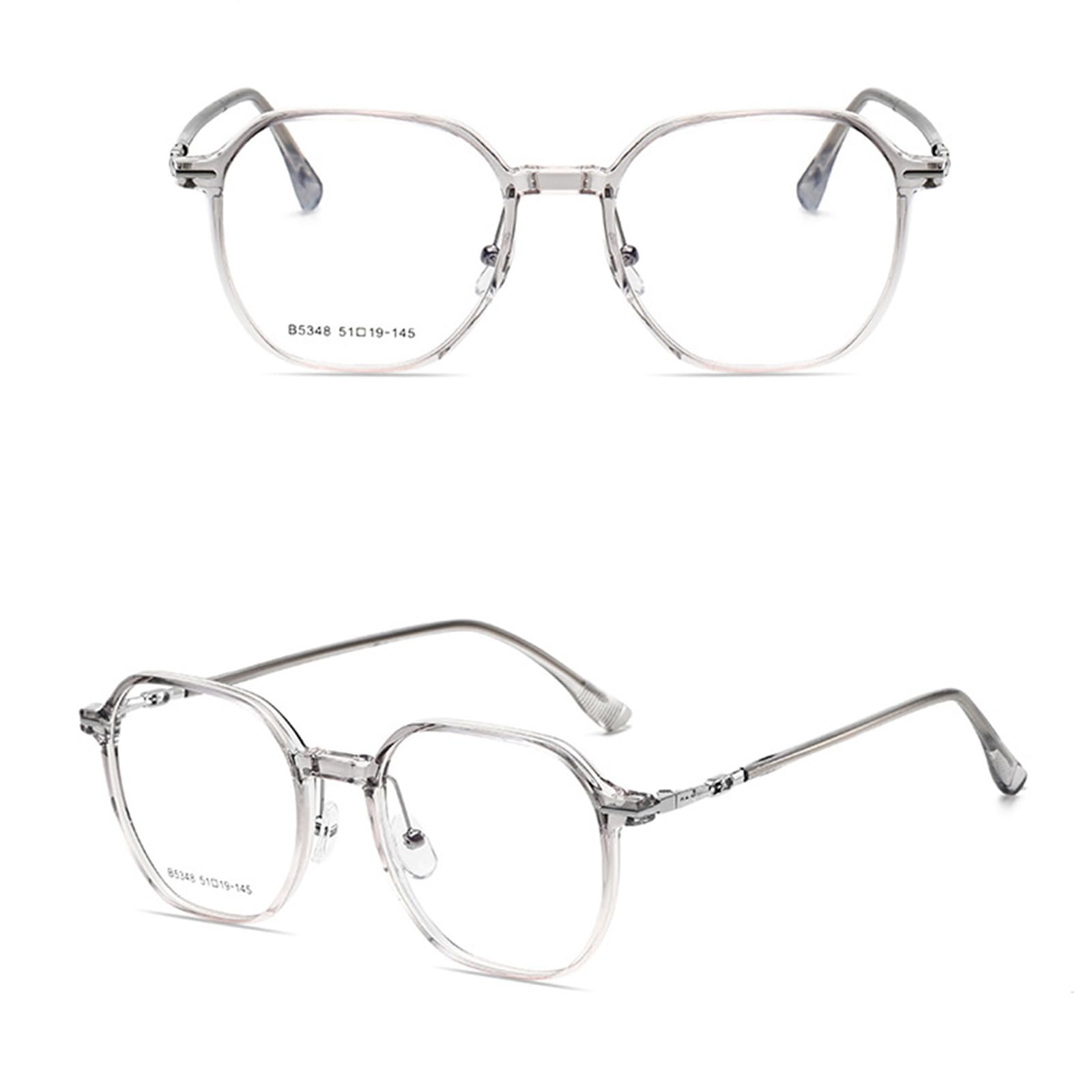 Blaulichtfilter Brille Für Herren Damen Computerbrille Ohne Stärke Anti Blaulicht Anti-Müdigkeit TR90 Blue Light Blocking Glasses Für Bildschirme, Spiele, Fernseher,E
