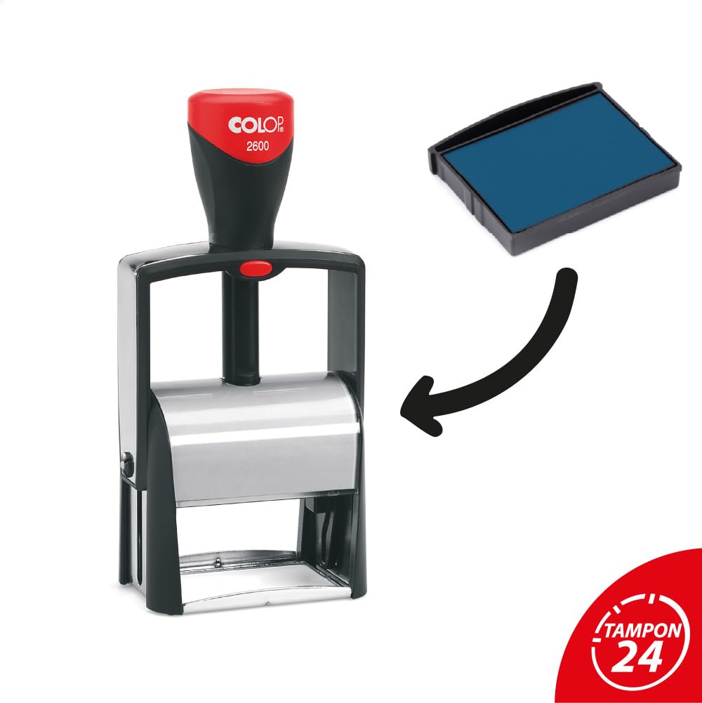 Cartucho de tinta para Colop 2600 | Cartucho Colop E/2600 (Pack de 10 - Azul)