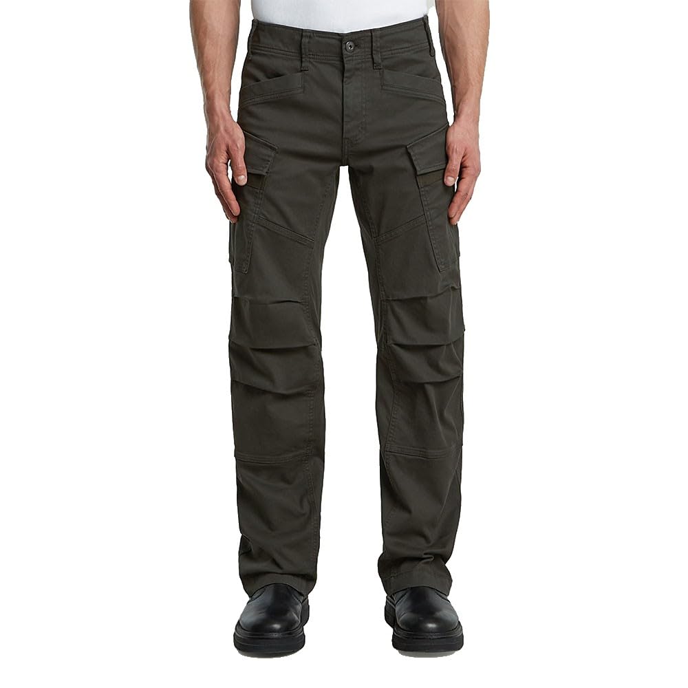 3D Regular Straight Cargo Trousers - Straight - Men's
