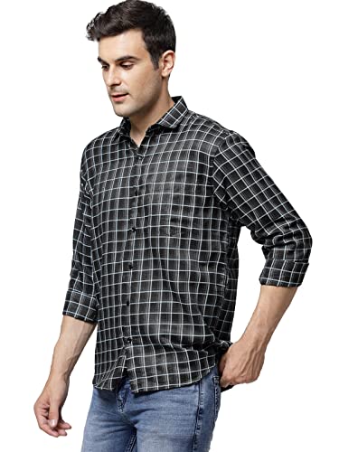 Image of ELYYORK Men's Checkered Regular Fit Shirt