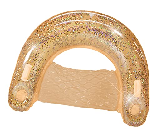 Mango Glitter Sun Chair Jumbo 48" Inflatable Pool Raft By Poolcandy #TOP1