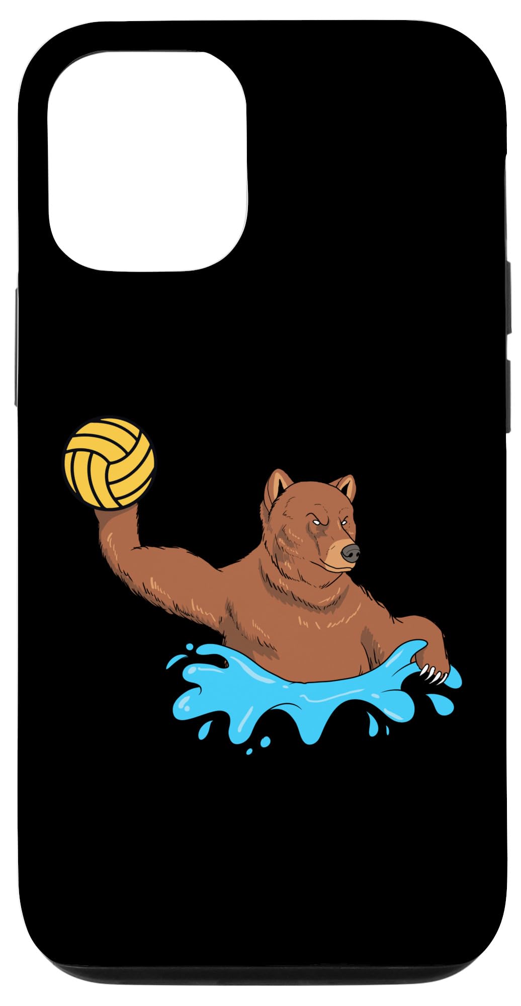 Amazon.com: iPhone 15 Pro Water Polo Player Grizzly Bear Gift I 