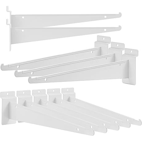 Heavy-Duty 10-Inch Slatwall Shelf Bracket for Enhanced Storage Solutions