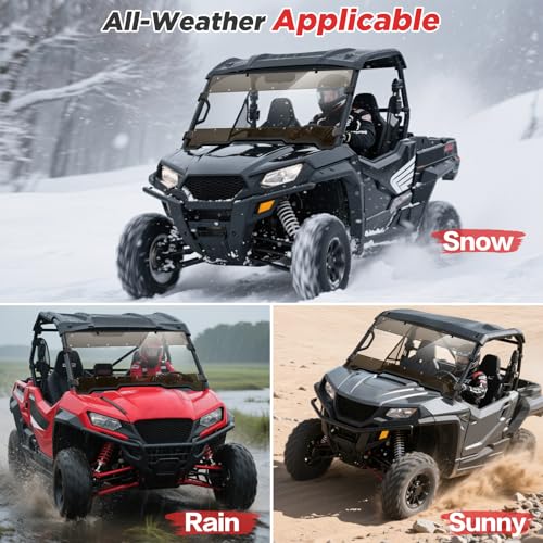 XATVXUTV Full Windshield for Honda Pioneer 1000 2016-2025 ,Clear Tinted by XATVXUTV - Used condition - Image 7