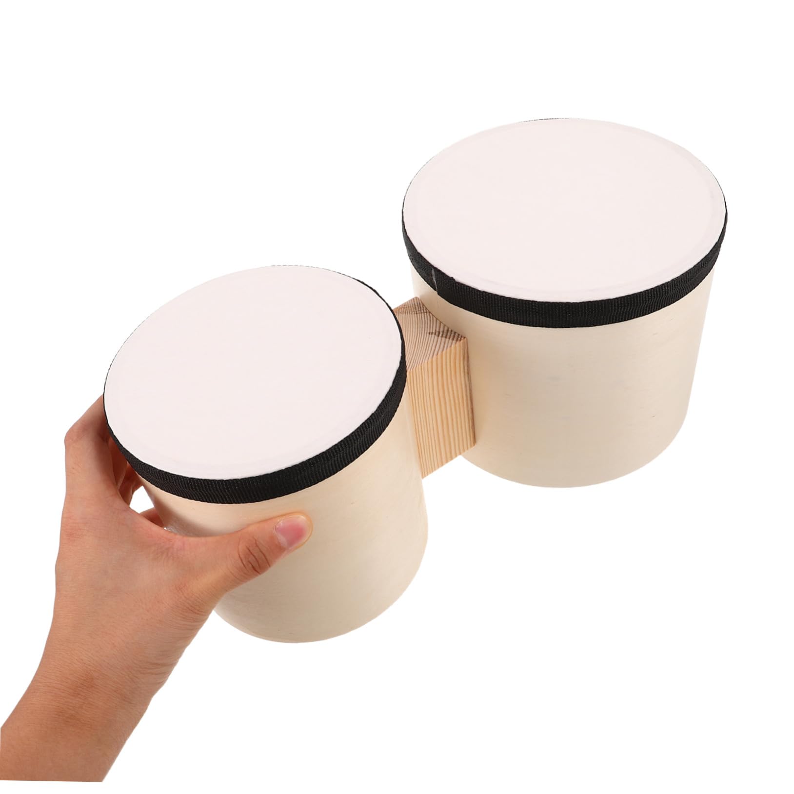 TOYANDONA 1 Juegos de Tambores de Percusión de Mano con Mazos de Madera Instrumentos de Percusión para Práctica Musical y Actividades Educativas en Aula