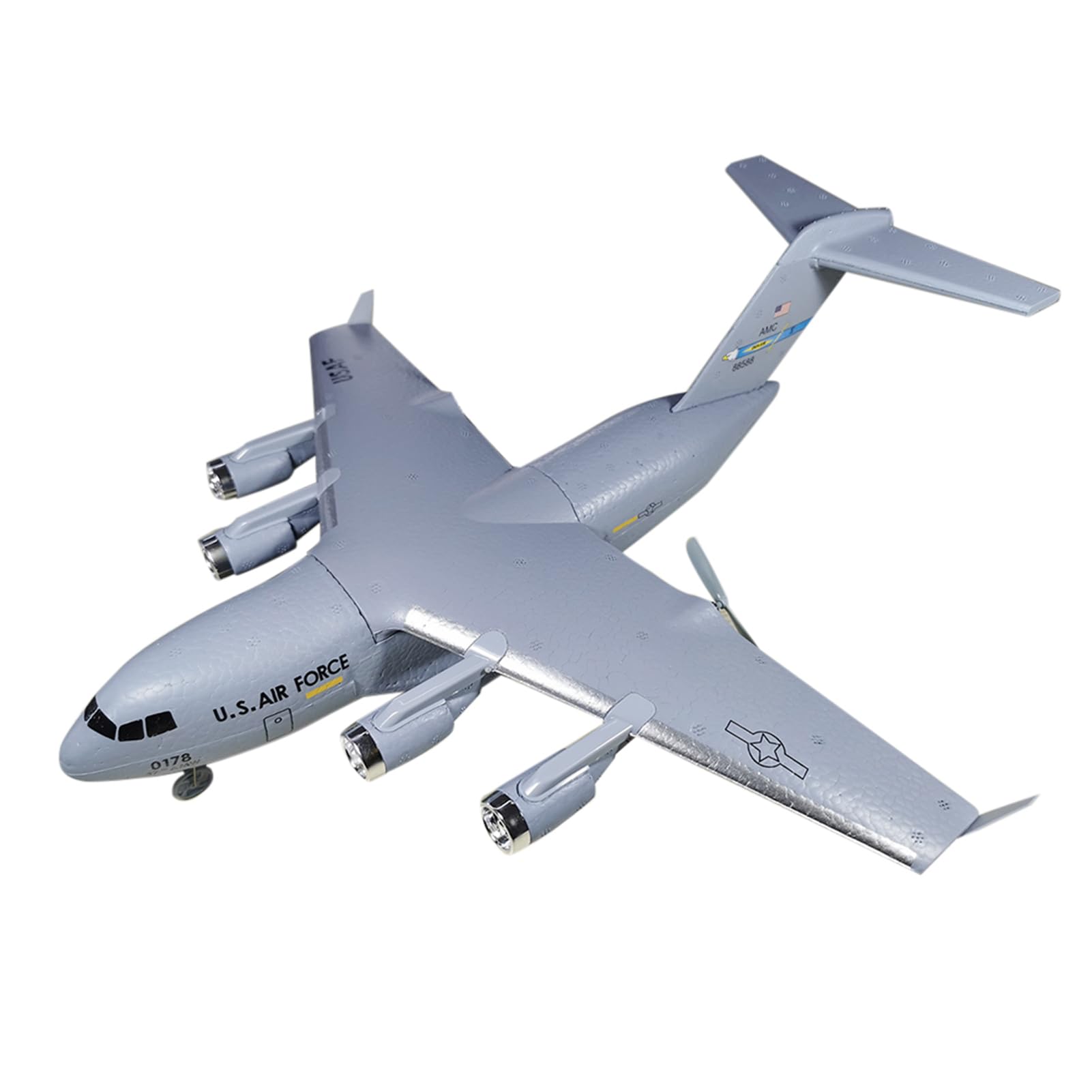 HUIOP C-17 Avión RC 373 mm de envergadura 2,4 GHz 2 Canales Avión de Transporte EPP con giroscopio RTF RC de ala Fija,Drone RC