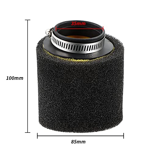 Image of NIBBI 35mm Foam Air Filter Replacement for YAMAHA KAWASAKI SUZUKI Apollo Dirt Bike Mini Bike SSR TTR KYMCO SYM TAOTAO GY6 Scooter.