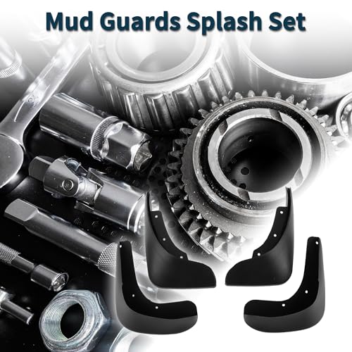 Image of Mud Flaps Splash Guards for Volkswagen Polo(Hatchback /Saloon) 2004-2010 W /Mount Accessories Mud Guards Front and Rear 1 Set