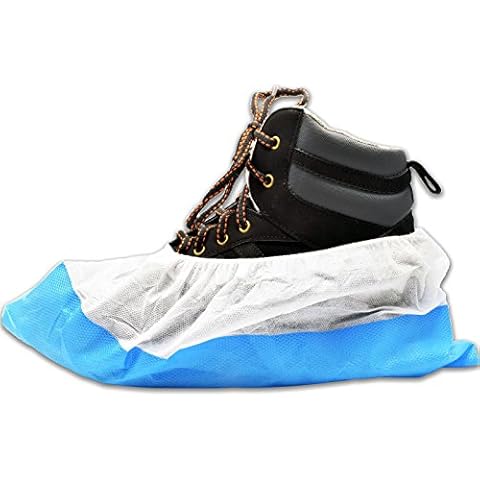 40 x Heavy Duty Overshoes - Blue/White - Choice of Quantity - Long Lasting Reusable Overshoes from The Simply Direct Brand Cover