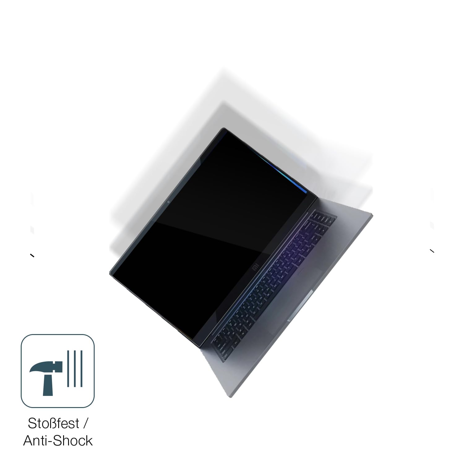 dipos 2x Pellicola Protettiva 9H per Xiaomi Mi Notebook 15.6 Zoll | Non si rompe e non si scheggia, non è vero vetro, Anti-Shock, si adatta perfettamente, antigraffio, senza bolle, autoadesiva
