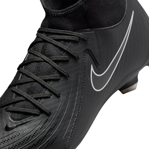 Image of Nike Phantom Luna 2 Academy MG High-Top Soccer Cleats (FD6725-001, Black /Black) Size 4.5