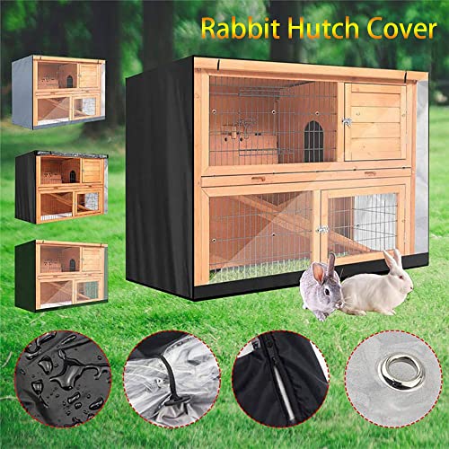 SagaSave Capa Rabbit Hutch, tecido Oxford 210D, camada dupla, resistente ao clima, serve em dois and