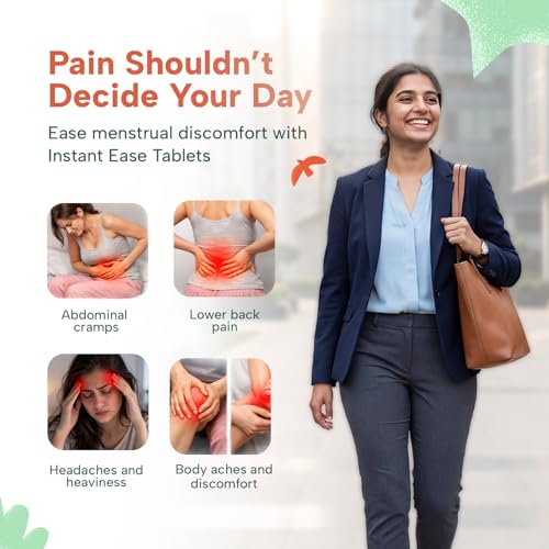 Image of R3SET Herbal Pain Relief Tablets | Instant Relief from Period Pain, menstrual cramps, Me Headache, Stomach Ache & Joint Pain | 100% Vegetarian & Natural Ayurvedic Formula | White Willow, Ajwain & Pippali - 30 Tablets