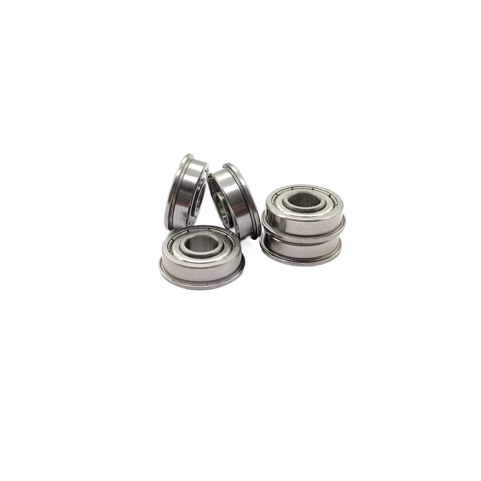 DINGGUANGHE 10pcs SFR4ZZ Miniature Flanged Ball Bearings 6.35 * 15.875 * 5.75mm Stainless Steel Flange Bearing