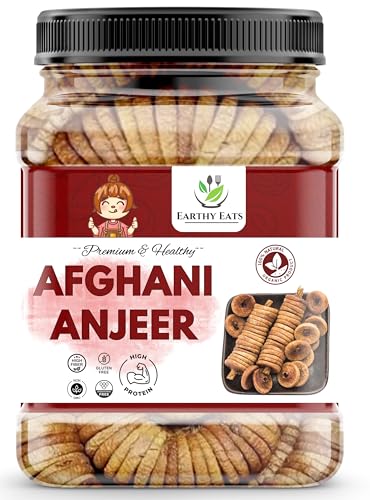 Image of Earthy Eats Premium Dried Figs | 1000 g | Dried Anjeer | Rich Source Of Fiber | Low in Fat | Healthy Snack (Pack of 1)