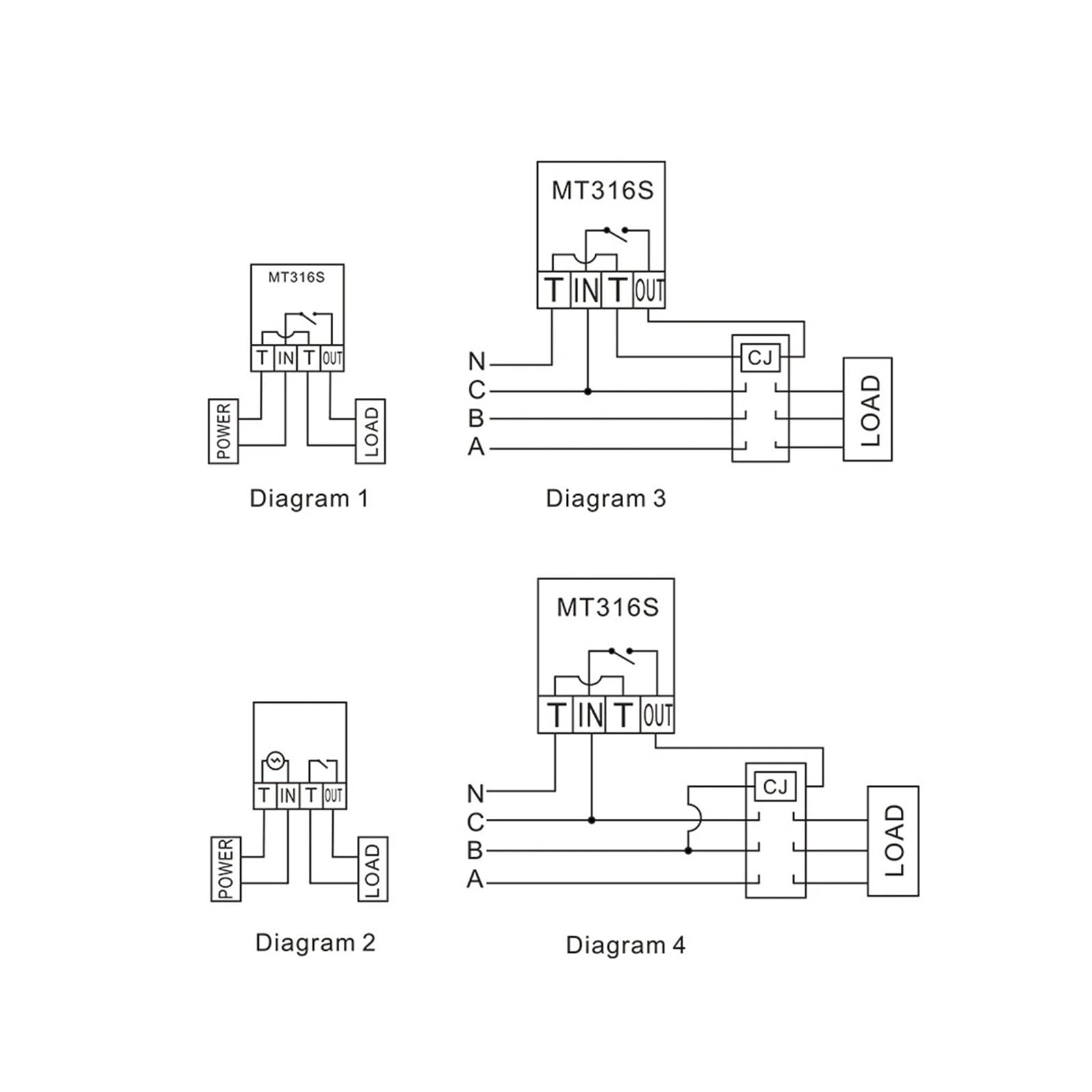 Interruttore Timer Digitale ON off 12VAC 30A 99 Volte al Giorno con IP65 Impermeabile