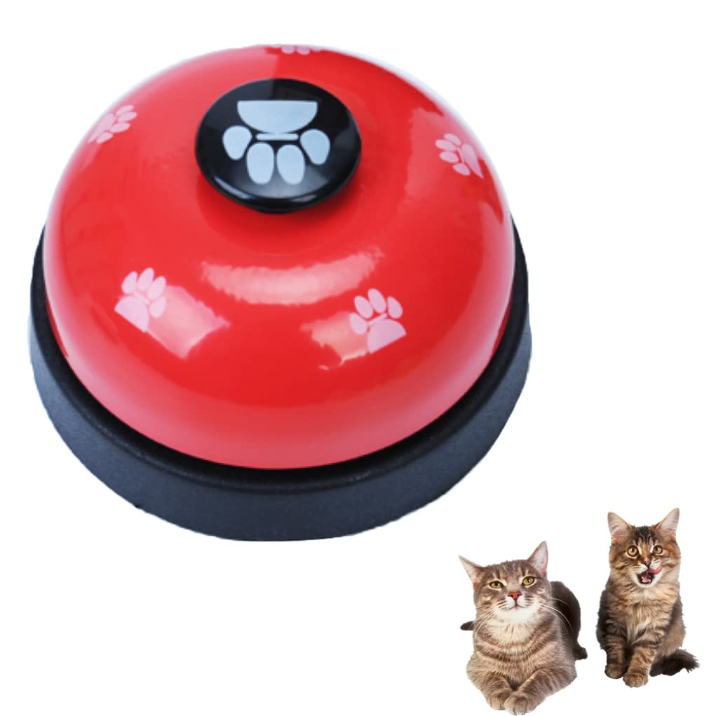 Campanello per addestramento del Cane Cucciolo Porta per Animali Domestici Rosso Antiscivolo Gomma