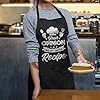 SANDJEST Your Opinion Wasn't In The Recipe Funny Aprons For Women Men Apron with Pockets BBQ Cooking Grilling Aprons For Chef Dad Husband Boyfriend Wife Mom Girlfriend #2