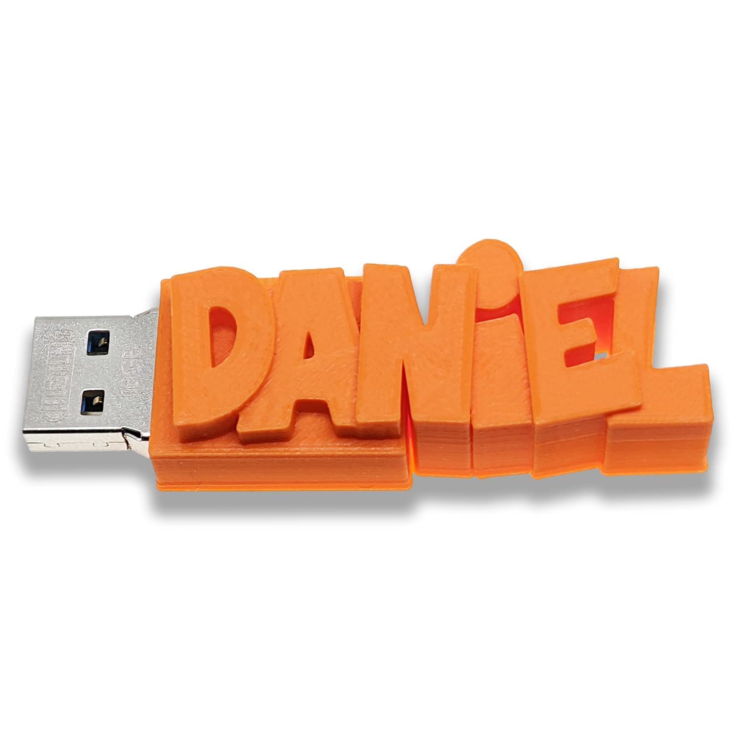 Customized USB Stick with Personalized Name, Date or Message in Your Choice of 15 Vibrant Colors. Choose 8, 16, 32GB Thumb Drive. Fun Gift for Birthday, Wedding, Business